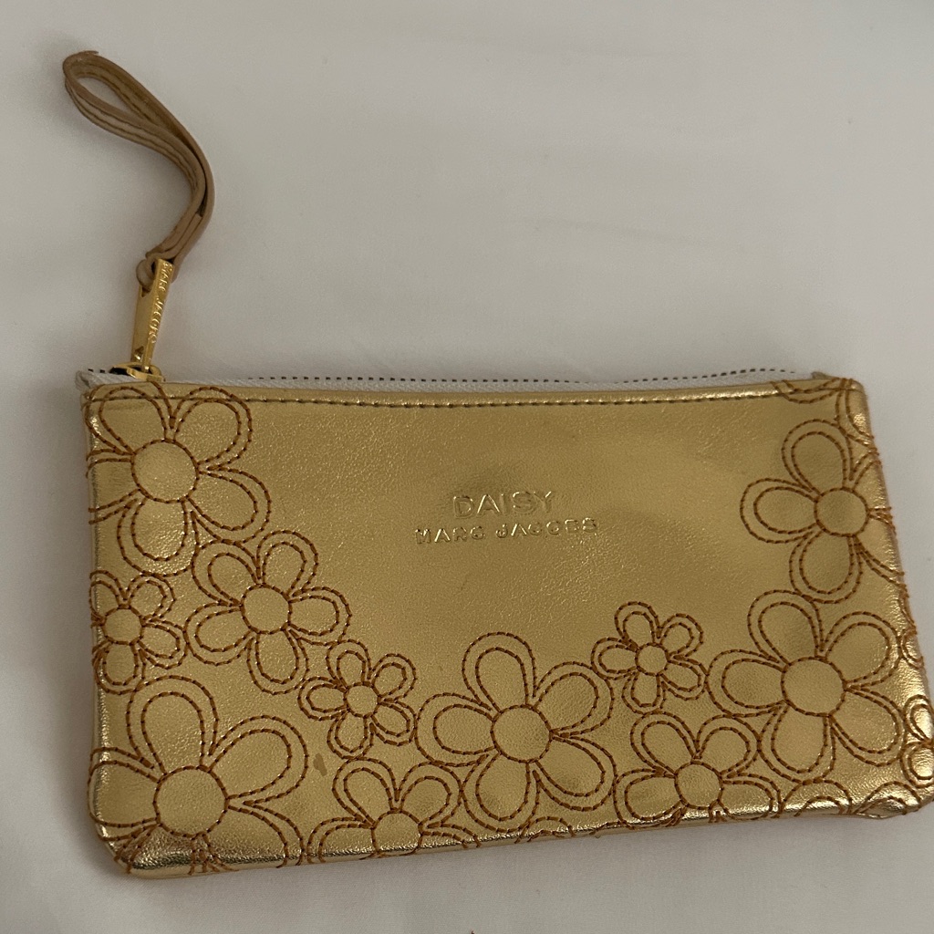 Marc Jacobs Gold Daisy Wristlet